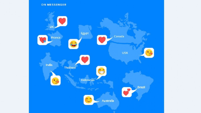 Emoji terpopuler di Messenger