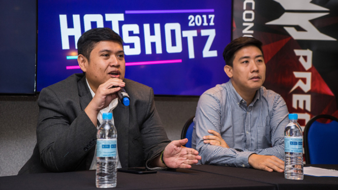 Konferensi pers jelang festival game HotShotz 2017