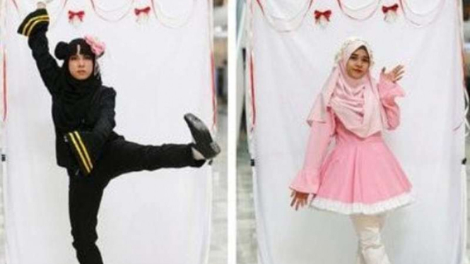 Cosplayer remaja Muslim