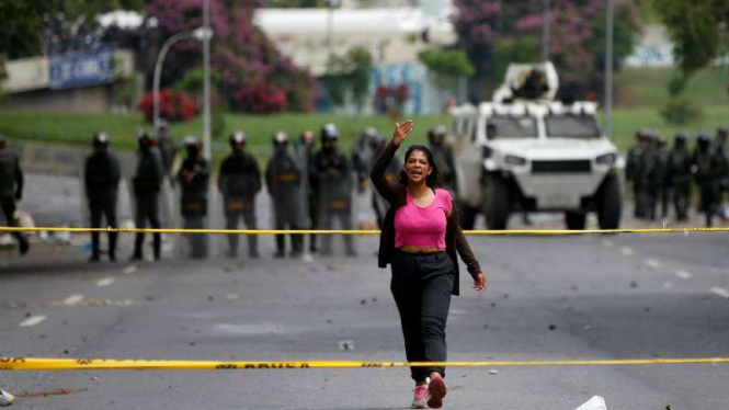 Aksi protes terhadap pemerintah Venezuela