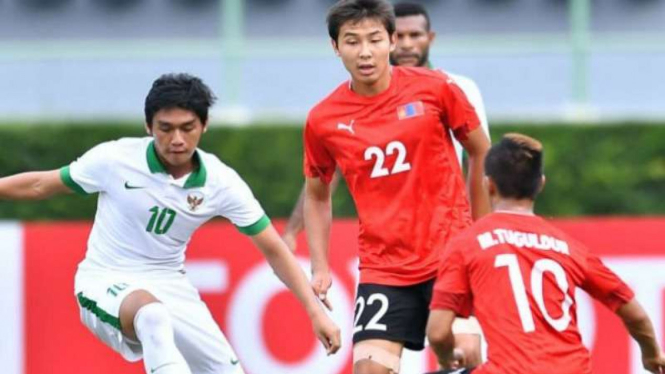 Duel Timnas Indonesia U-22 vs Mongolia