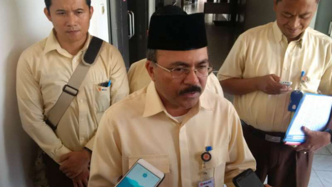 Kepala Bulog Divisi Regional Sumatera Selatan-Bangka Belitung, Bahktiar AS, ketika ditemui di kantor Gubernur Sumatera Selatan di Palembang pada Senin, 24 Juli 2017.