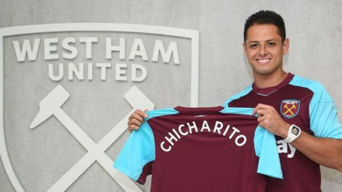 Javier 'Chicharito' Hernandez resmi gabung ke West Ham United.