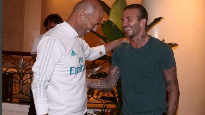 Zinedine Zidane dan David Beckham