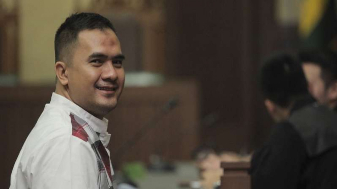 Los acusados ​​en el caso de soborno del juez del Tribunal de Distrito del Norte de Yakarta, Saipul Jamil