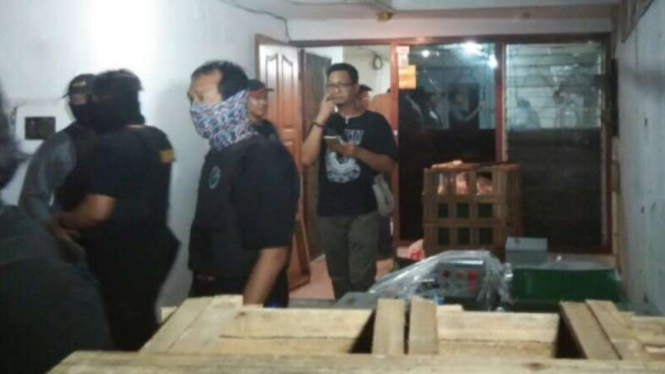 BNN gerebek gudang sabu di Jakarta Utara, Rabu, 26 Juli 2017.