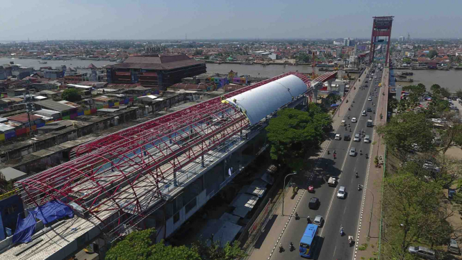 Perkembangan Pembangunan LRT Palembang