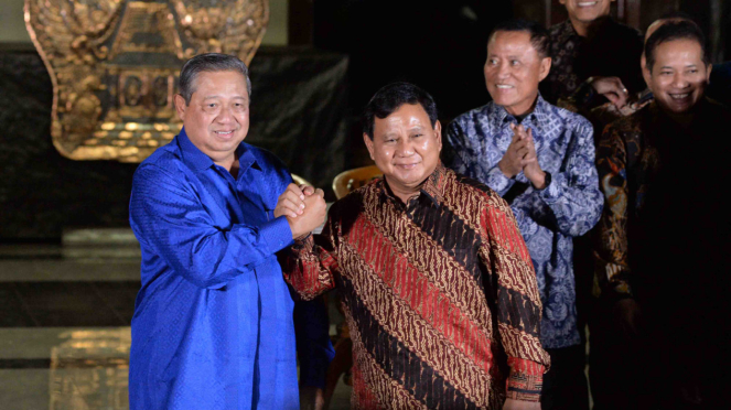 Pertemuan SBY dan Prabowo Subianto di Cikeas, beberapa waktu lalu.