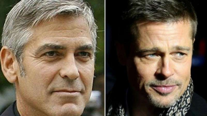George Clooney dan Brad Pitt