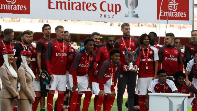 Arsenal sukses menjadi juara Emirates Cup 2017