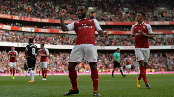 Striker baru Arsenal, Alexandre Lacazette.