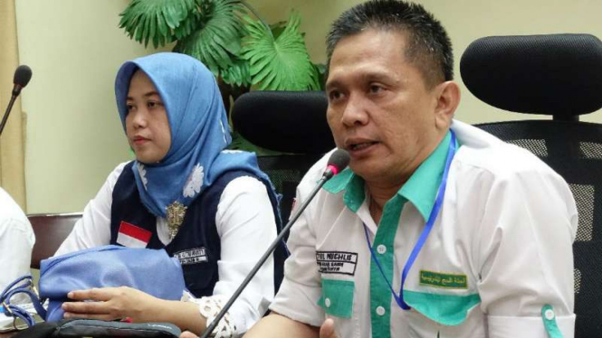 Kasatops Armina Kolonel Jaetul Muchlis dan Kabid Kesehatan PPIH Dr Etik Retno