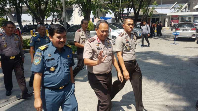 Wakapolda Metro Jaya Brigjen Polisi Suntana mengunjungi JICT