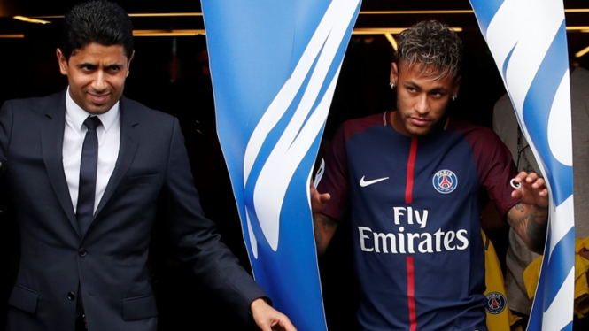 Momen perkenalan Neymar bersama PSG