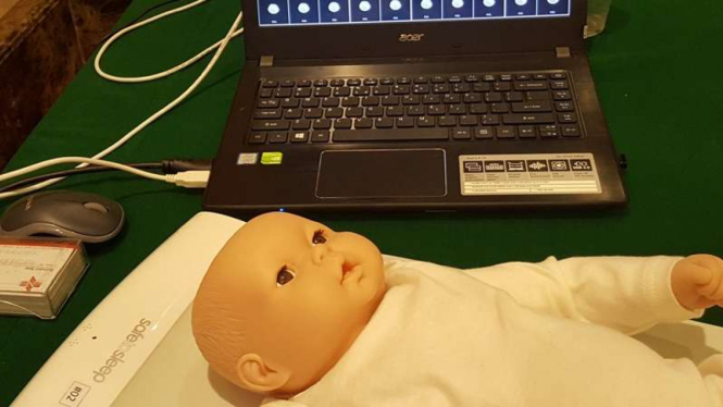 Matras dan monitor napas anak