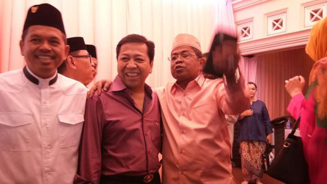 Dok. Ketua Umum Golkar Setya Novanto saat bertemu Sekjen Golkar Idrus Marham di Jakarta.