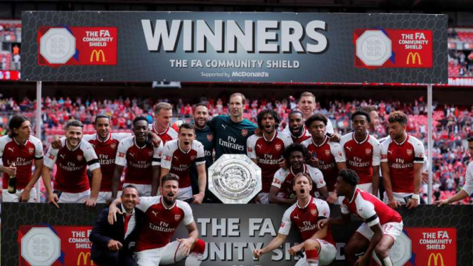 Arsenal juara Community Shield 2017