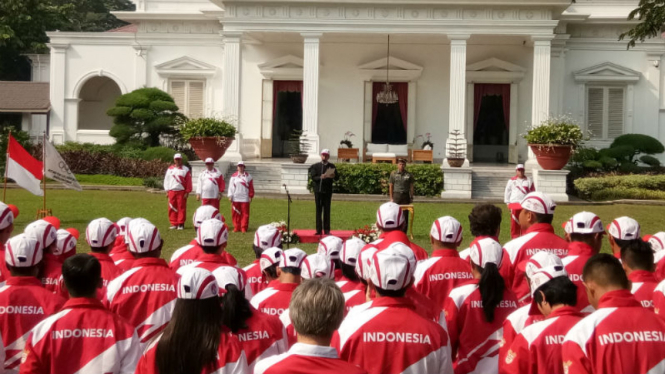 Upacara pelepasan kontingen SEA Games 2017 di Istana Negara