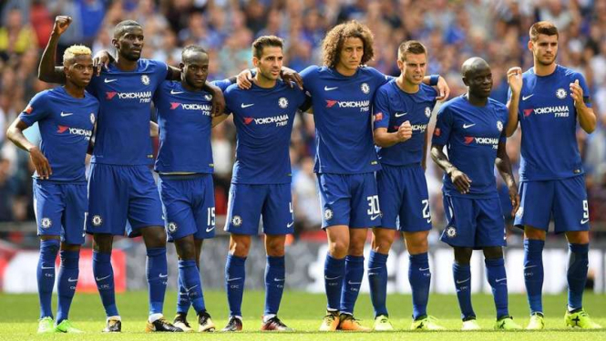 Skuat Chelsea di ajang Community Shield 2017