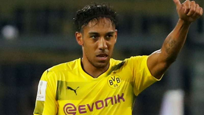 Striker Borussia Dortmund, Pierre-Emerick Aubameyang.