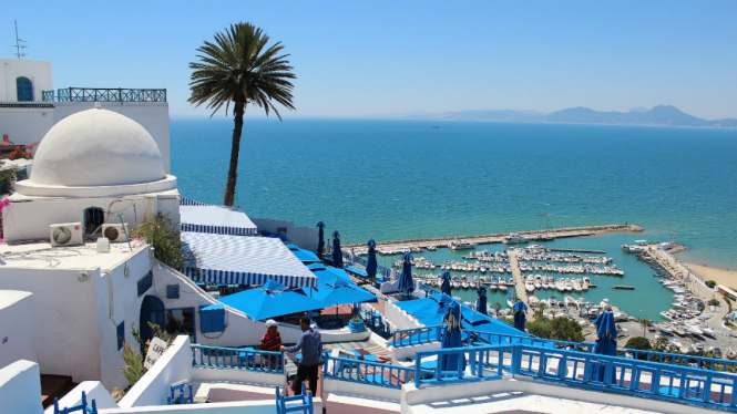Pemandangan di Tunisia.