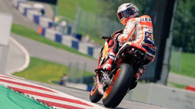 Pembalap Tim Repsol Honda, Marc Marquez