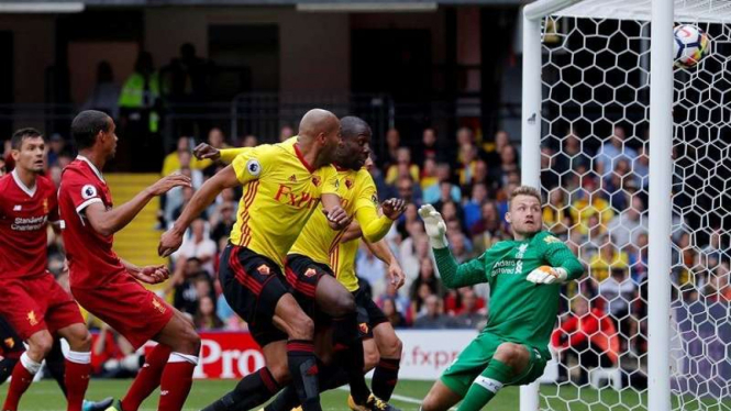 Pertandingan Watford kontra Liverpool di ajang Premier League