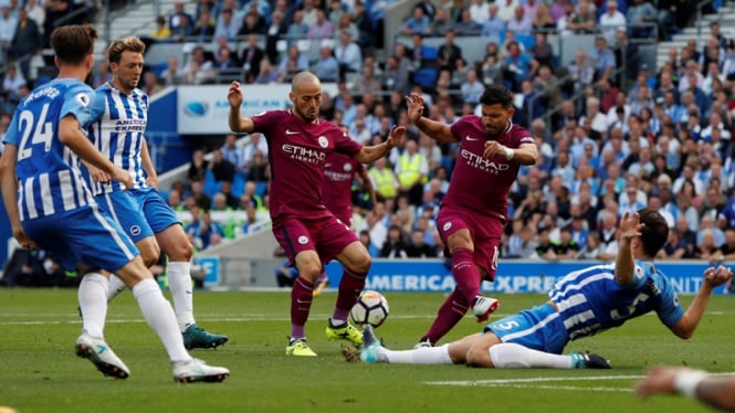 Pertandingan Brighton & Have Albion vs Manchester City