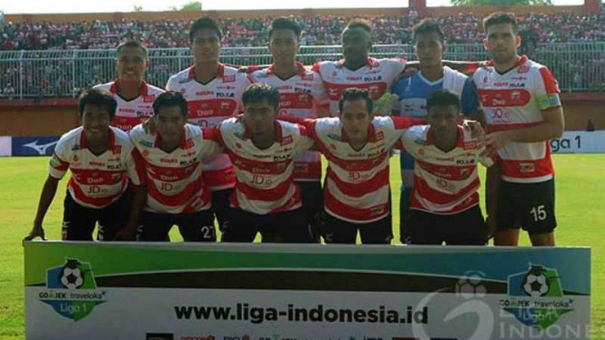 Skuat Madura United di ajang Liga 1