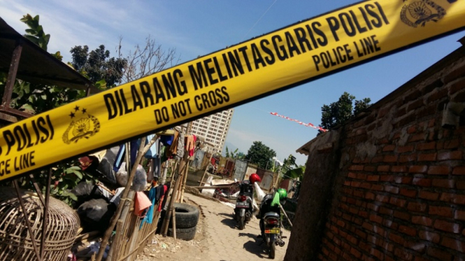 Ilustrasi penangkapan terduga teroris di Bandung, Jawa Barat.