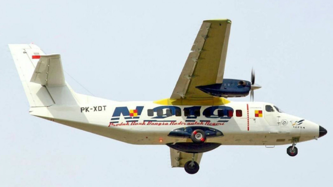 Pesawat N219 buatan PT Dirgantara Indonesia dan Lapan