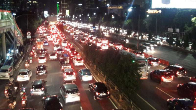 Kemacetan di ruas jalan Ibu Kota