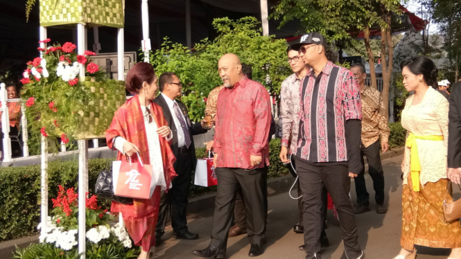 Indro Warkop di Istana Merdeka Jakarta.