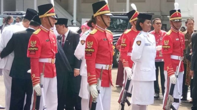 Pasukan Pengibar Bendera Pusaka. (Foto ilustrasi).