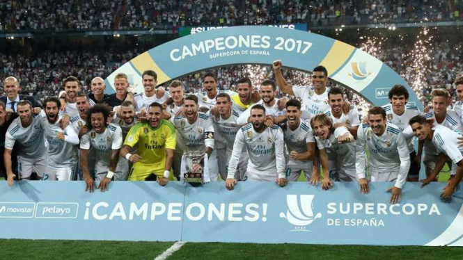 Real Madrid juara Piala Super Spanyol 2017/2018