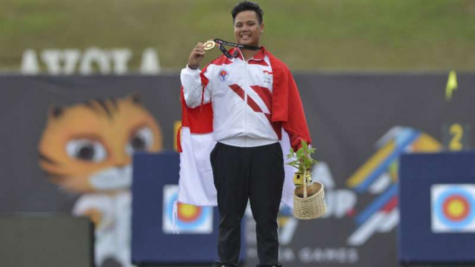  Atlet panahan putra Indonesia Prima Wisnu Wardhana  