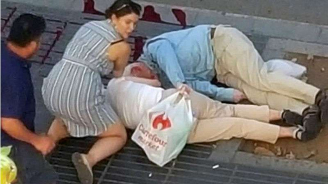 Korban jatuh di aksi terorisme Barcelona, Spanyol