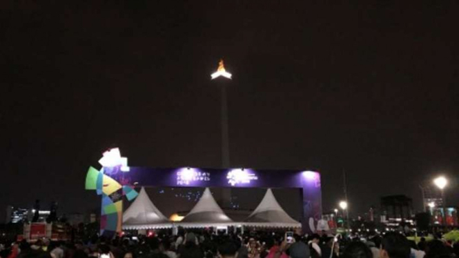 Keseruan Pembukaan Asian Games 2018 di Monas
