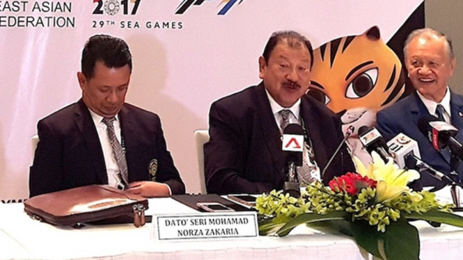 Konferensi pers penunjukan Filipina sebagai tuan rumah SEA Games 2019