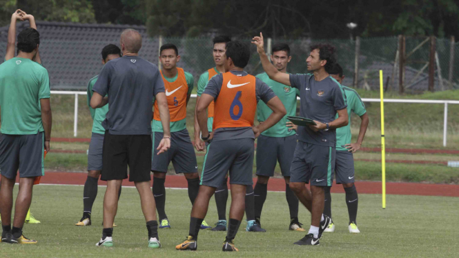 Latihan Timnas Indonesia U-22 Jelang Lawan Timor Leste