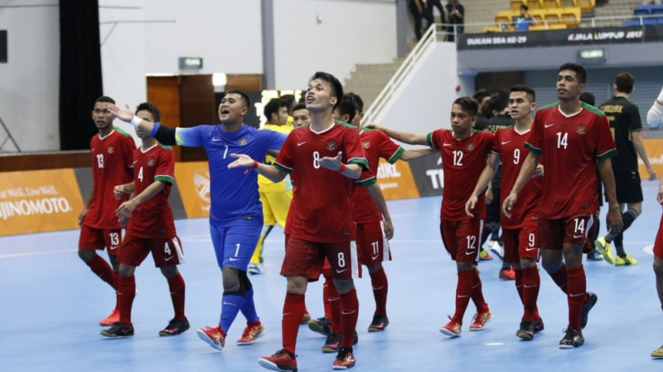 Pemain Timnas futsal putra Indonesia di SEA Games 2017