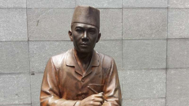 Patung Ir Soekarno di di Banceuy Kota Bandung Jawa Barat