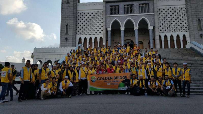 Sebanyak 208 tenaga kerja Indonesia (TKI) asal Korea Selatan yang bersiap menunaikan ibadah haji tahun 2017, Selasa (22/8/2017)