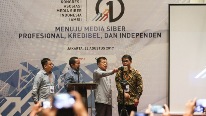 Wapres Buka Kongres Asosiasi Media Siber Indonesia