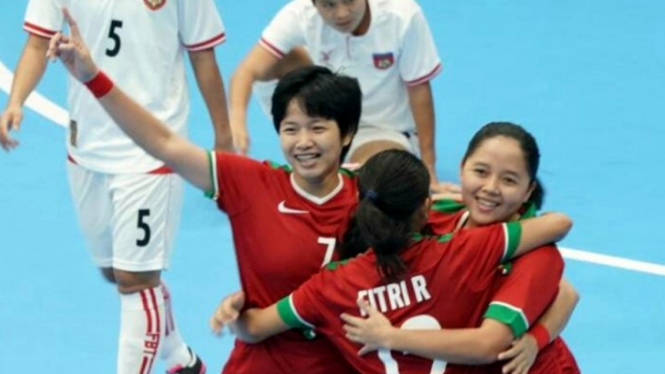 Pemain Timnas futsal putri Indonesia di SEA Games 2017