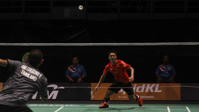 Aksi Jonatan Christie Bawa Bulutangkis Indonesia ke Final SEA Games 2017