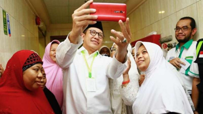 Menteri Agama, Lukman Hakim Saifudin temui jemaah haji Indonesia