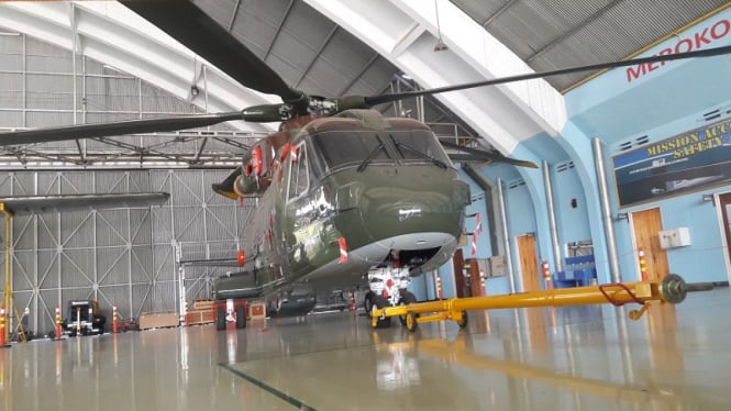 Helikopter AW-101 di Skadron Teknis 021, Pangkalan Udara Halim Perdanakusuma