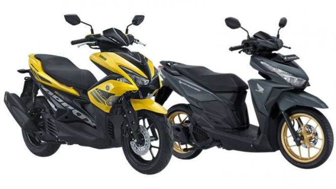 Aerox 155 dan Vario 150.