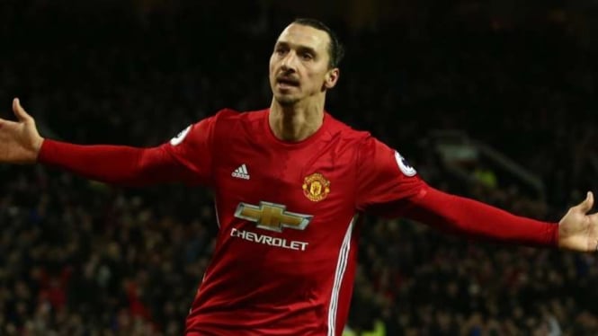 Penyerang Manchester United, Zlatan Ibrahimovic